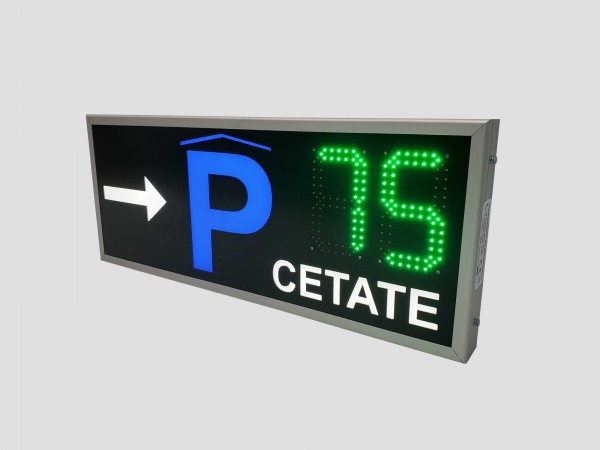 afisaj electronic cu LED-uri pentru parcare